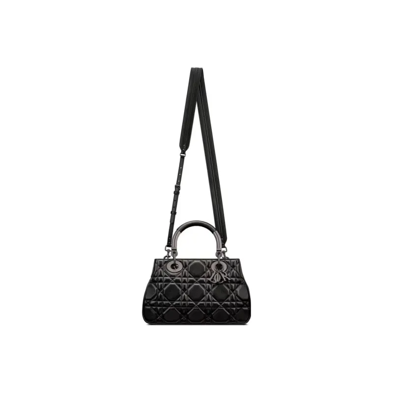 DIOR Lady Dior Calfskin Lady Dior Bag Shoulder Bag, Crossbody Bag, Handbag Medium Size Women's Black-1