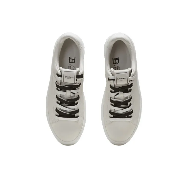 BALMAIN B-Court Leather Sneakers-4