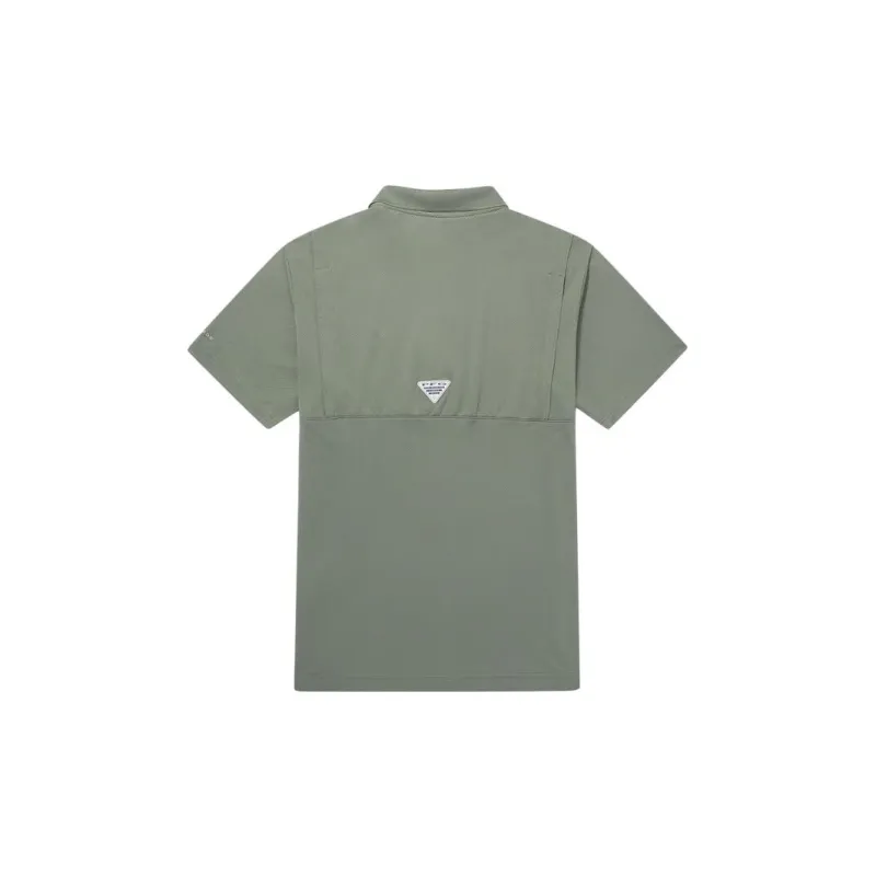 Columbia PFG T Shirt Men's Gray Green-1