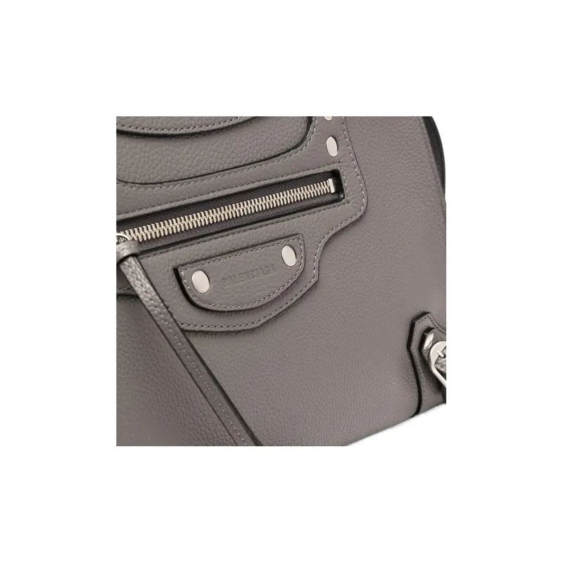 Balenciaga Neo Classic Cow Leather Catfish Bag Shoulder Bag Crossbody Bag Handbag Small Size Women's Silver Gray-2