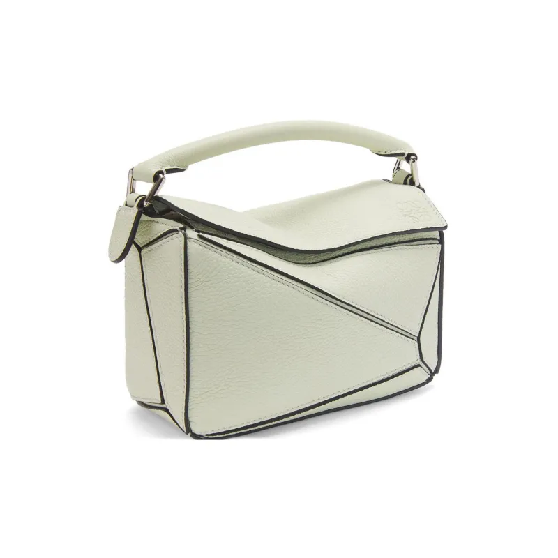 LOEWE Puzzle Soft Grain Cow Leather Shoulder Bag, Crossbody Bag, Handbag Mini Women's Light Celadon-1