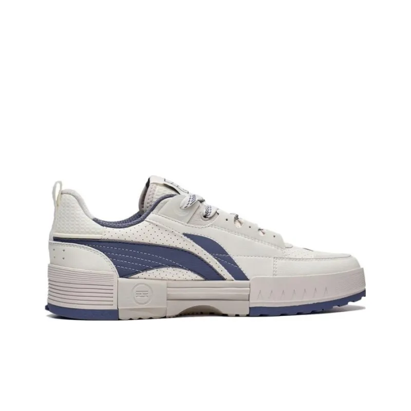 LiNing Li Cheng Inner Presentation Anti Slip Wear Resistant Low Top Sports Casual Shoes Men's White Gray-1