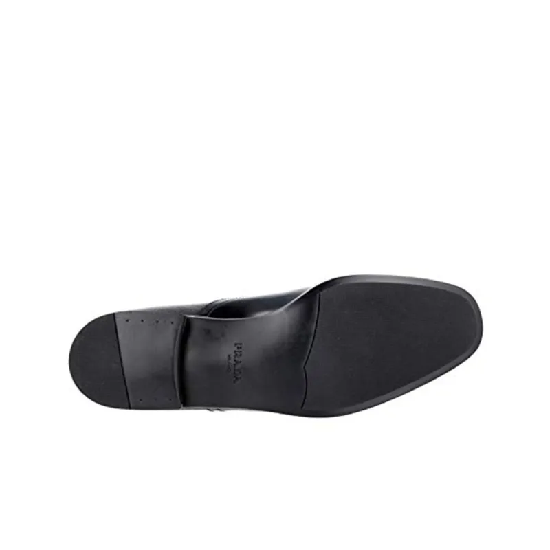 PRADA Shoes Dress Shoes Men Low-Top Black-5