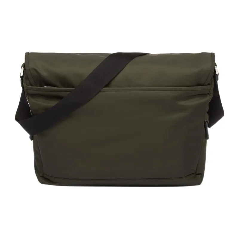 PRADA Recycled Nylon Saffiano Leather Messenger Bag Crossbody Bag Shoulder Bag Men's Moss Green-2