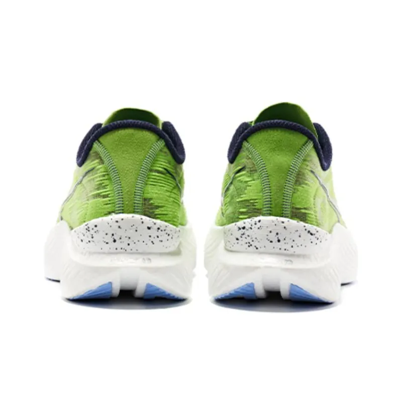 Saucony Endorphin Pro 3 Anti Slip Wear Resistant Low Top Carbon Plate Training Running Shoes Men's Green White-2