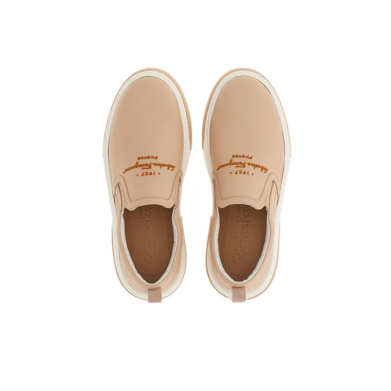 FERRAGAMO Embossed-logo Slip-on Sneakers-2