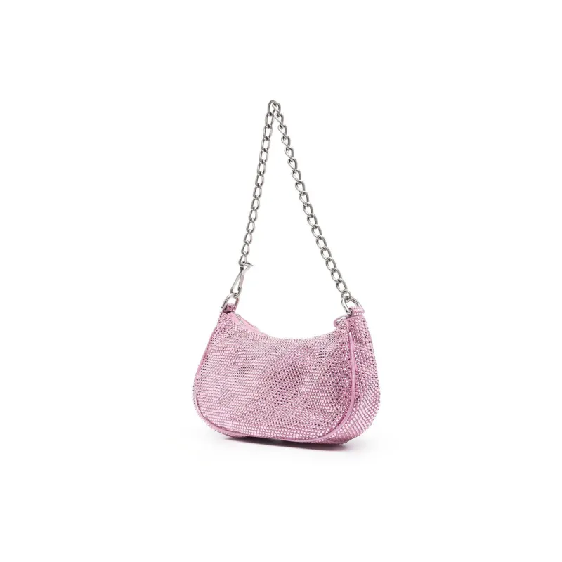 Balenciaga Le Cagole Calfskin Biker Bag Dumpling Bag Portable Crossbody Bag Shoulder Bag Regular Women's Light Pink-1