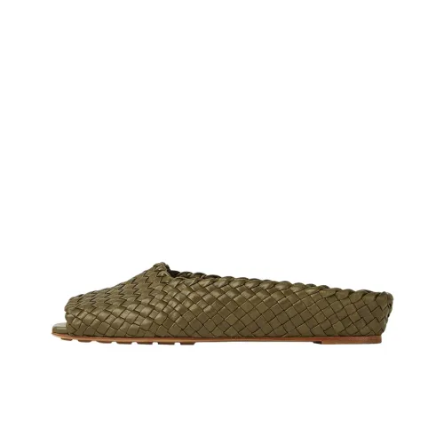 Bottega Veneta Canalazzo Slide Slippers Women's Green