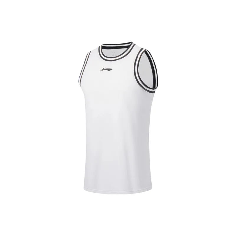 LiNing Professional Basketball Series Basketball Suit Men's Standard White-2