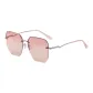 Silver Frame with Pink Lens