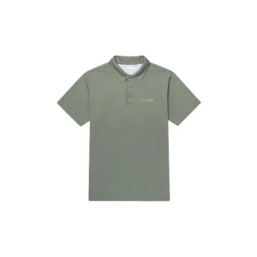 Columbia PFG T-Shirts Men Gray Green