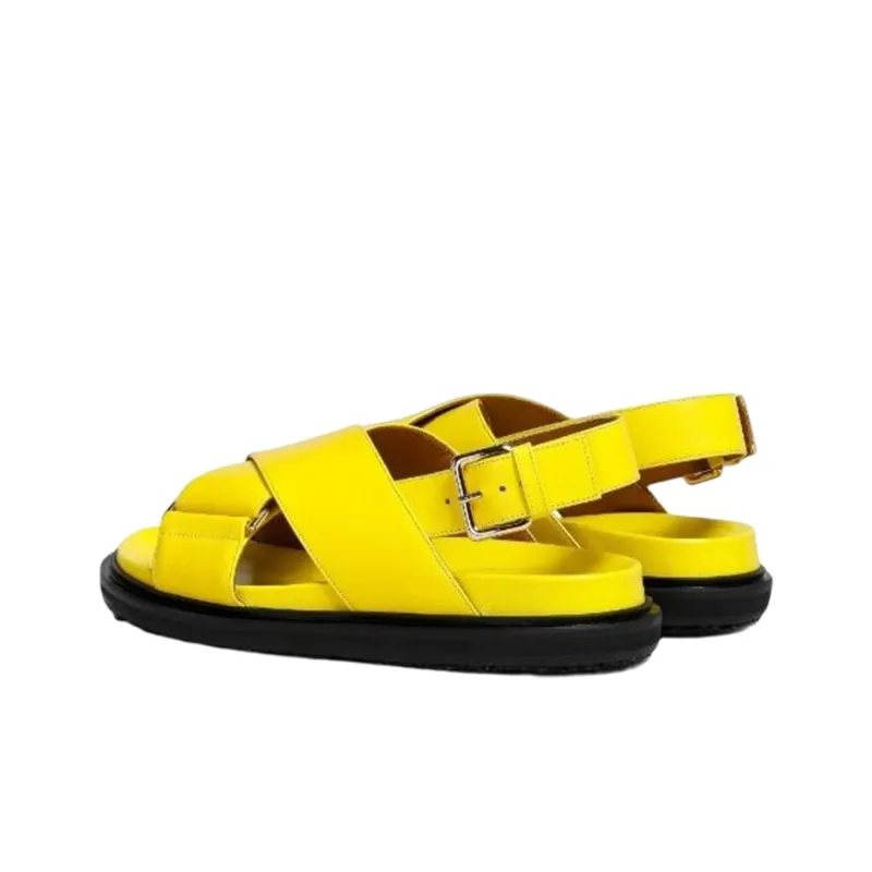 MARNI One Strap Sandals Women's Yellow-4