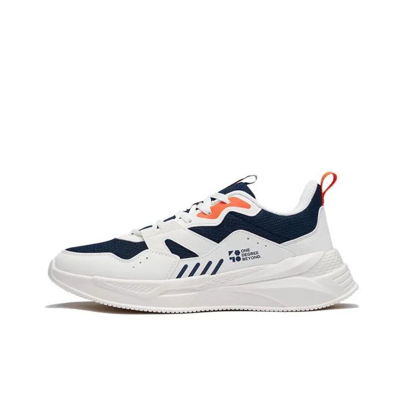 361° Cushioning Anti-Slip And Wear-Resistant Low-Top Sports Casual Shoes Men's White Black-0