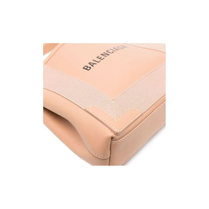 Balenciaga Navy Calfskin Shoulder Bag Crossbody Bag Handbag Extra Small Women's Blush Beige-2