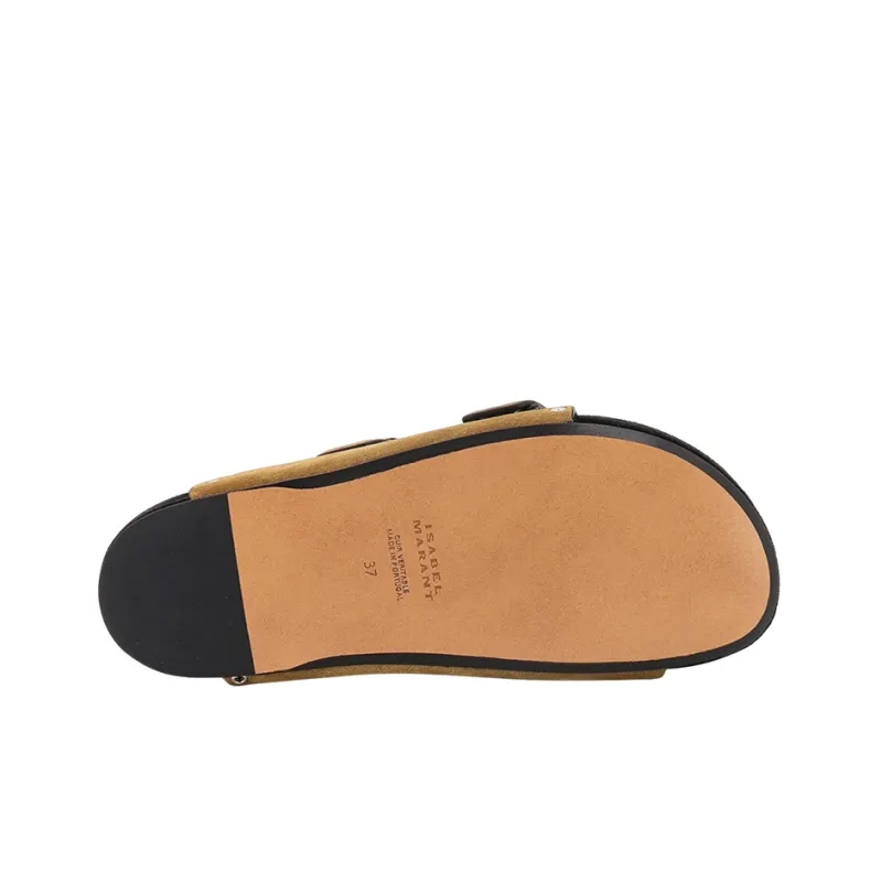 ISABEL MARANT Lennyo Eyelet-detailing Slip-on Sandals-4