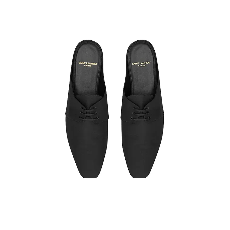 SAINT LAURENT Wrap toe Slippers Men's Black-4