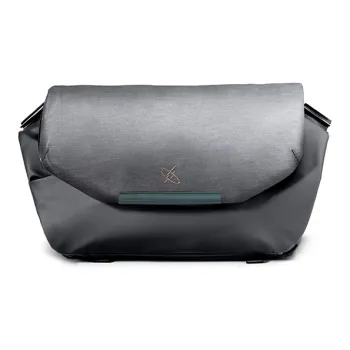 GYXX Technical Fabric Shoulder Bag, Crossbody Bag, Messenger Bag, Commuter Bag Trumpets Men's Black/Dark Gray