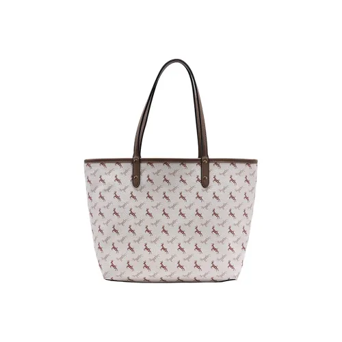 JANE KLAIN Synthetic Leather Tote Bag Portable Shopping Bag Large Size Women's Pink/Blue