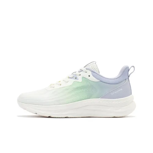 361° Cushioning Anti Slip And Wear Resistant Low Top Running Shoes Women's White Purple Green