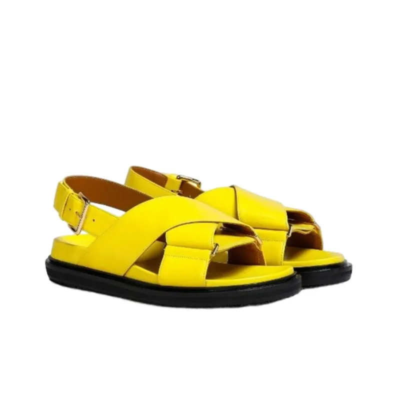 MARNI One Strap Sandals Women's Yellow-2