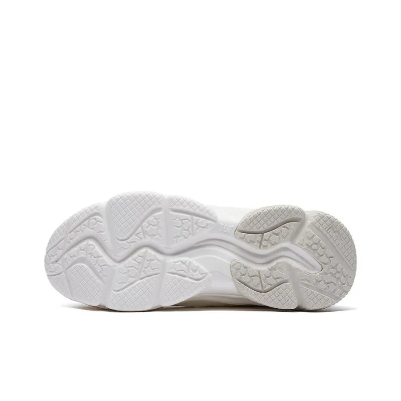 361° Cushioning, Slip Resistant, And Abrasion Resistant Low Top Sports Casual Shoes Women's White Green Pink-4