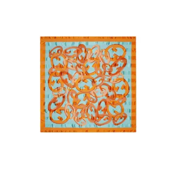 GUCCI Silk Scarves Women's Orange