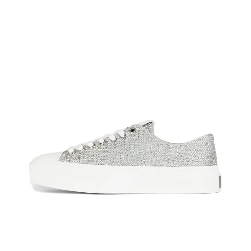 Givenchy 4G Stylish Skateboarding Shoes Women's Silver-0