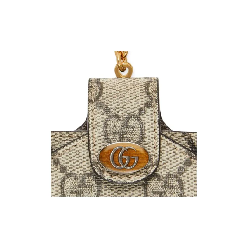 GUCCI Ophidia Canvas With Leather AirPods Pro Protective Case Pendant Unisex Ebony-2