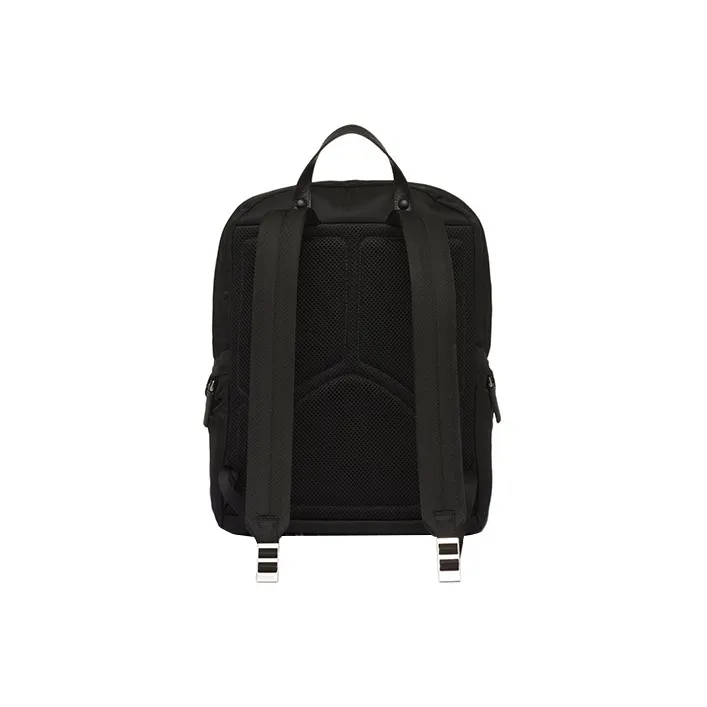 PRADA Re Nylon Fabric Backpack Medium Size Men's Black-2