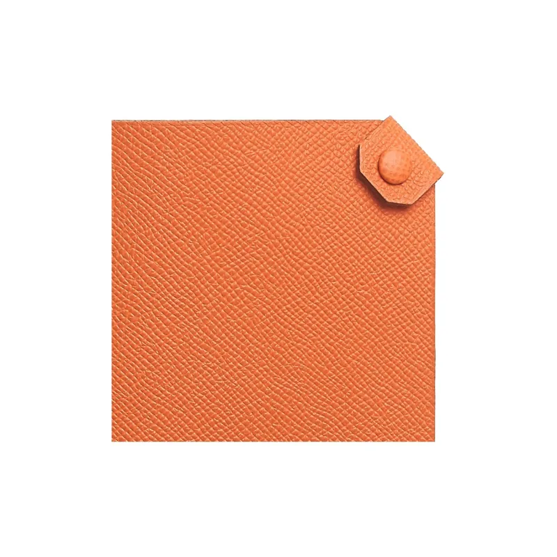 HERMES Tarmac Epsom Calfskin Passport Holder Women's 93 Orange-1