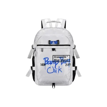 DRACONITE Polyester Students Backpack Laptop Bag Regular Unisex Light Gray Cool Tone