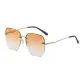 Gold Frame with Gradient Orange Lens
