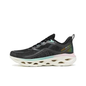 XTEP Shock Absorption Spinning 10.0 Anti Slip And Wear Resistant Breathable Low Top Casual Running Shoes Women's Black