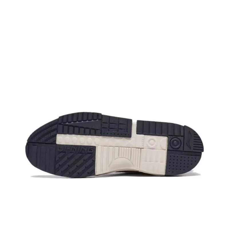 LiNing Li Cheng Lining Is Anti Slip Wear Resistant Low Top Sports Casual Shoes Men's White Umber-4