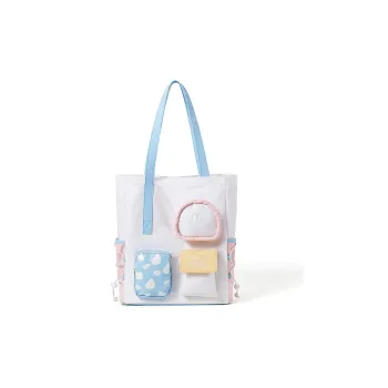 Miffy Oxford Niche Multicolor Handbag Laptop Bag Bag Large Size Women's Blue/Pink/Khaki