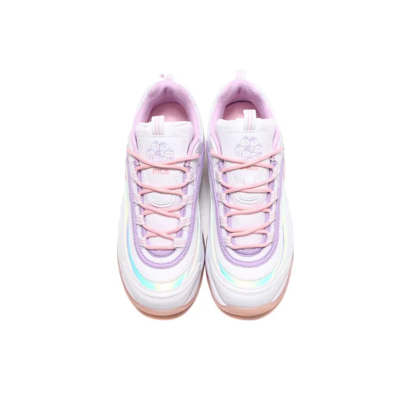 Sumikko X Atmos Pink x FILA Ray Corner Creatures Durable Breathable Low-Top Sports Casual Shoes Women's White Pink-3