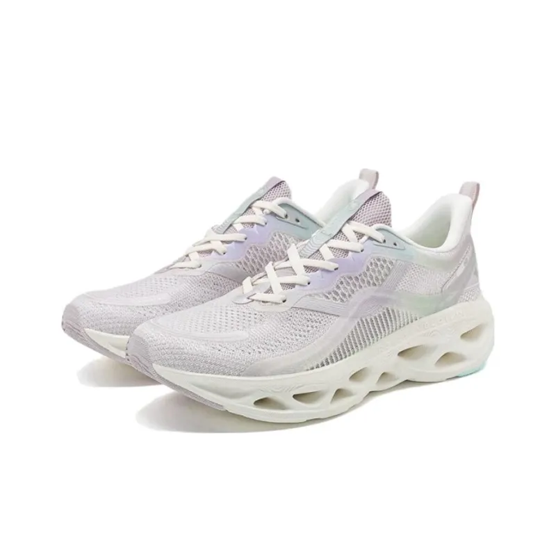 XTEP Shock Absorption Spinning 10.0 Running Shoes Women's Low Top Gray-2
