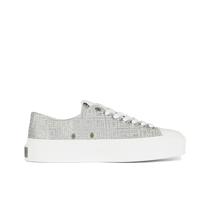 Givenchy 4G Stylish Skateboarding Shoes Women's Silver-1