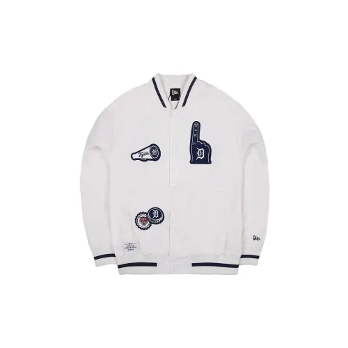 New Era Jackets Unisex Ivory White