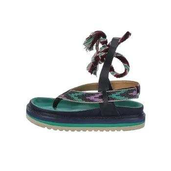 ISABEL MARANT Ikat Strap Sandals Women's Green