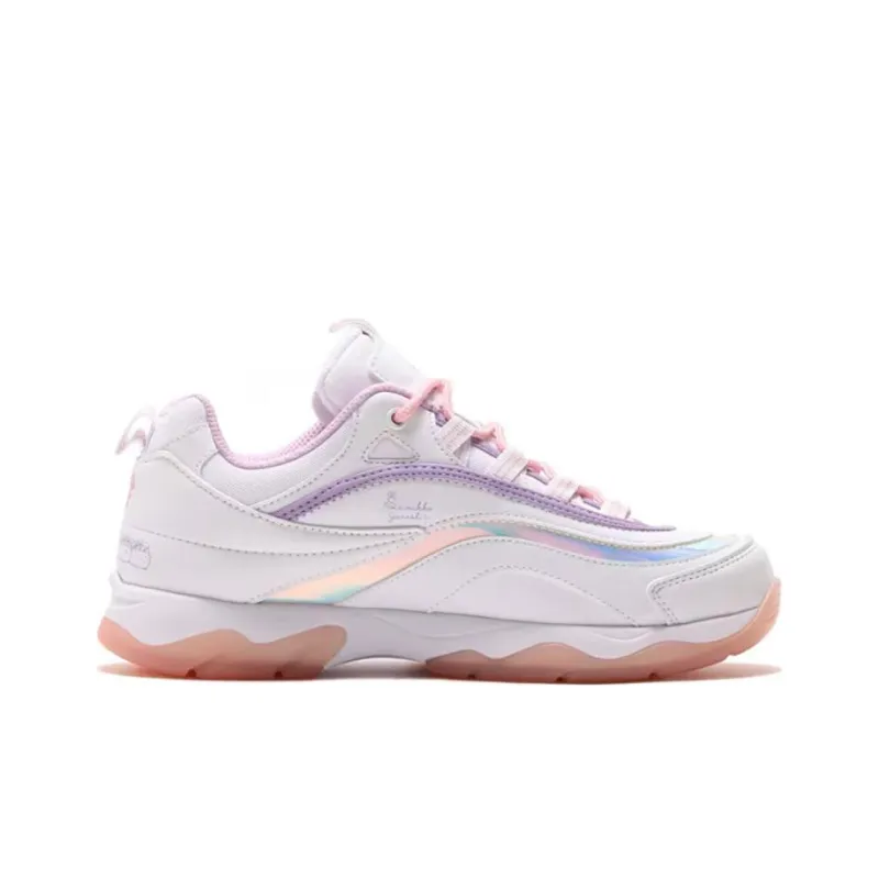 Sumikko X Atmos Pink x FILA Ray Corner Creatures Durable Breathable Low-Top Sports Casual Shoes Women's White Pink-1