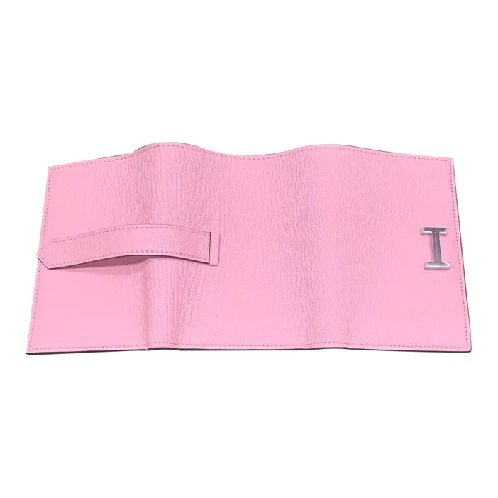 HERMES Bearn Goatskin Wallet Women's 3Q Rose Sakura Cherry Blossom Pink-2