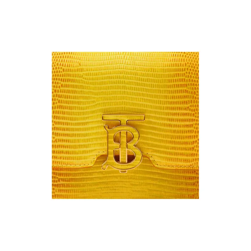 Burberry Calfskin Shoulder Bag Crossbody Bag Mini Women's Cool Lemon/Golden Bowl Multicolor-4