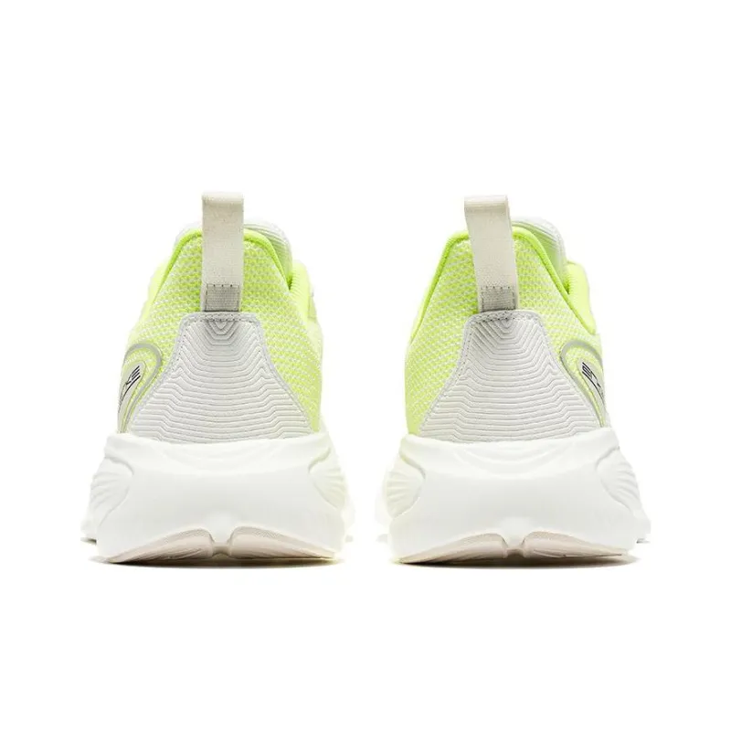 Erke Bullets Cushioned Anti-Slip Wear-Resistant Breathable Lightweight Low-Top Running Shoes Men's White Green-3