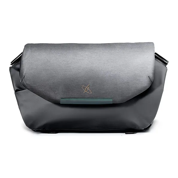 GYXX Technical Fabric Shoulder Bag, Crossbody Bag, Messenger Bag, Commuter Bag Trumpets Men's Black/Dark Gray-12