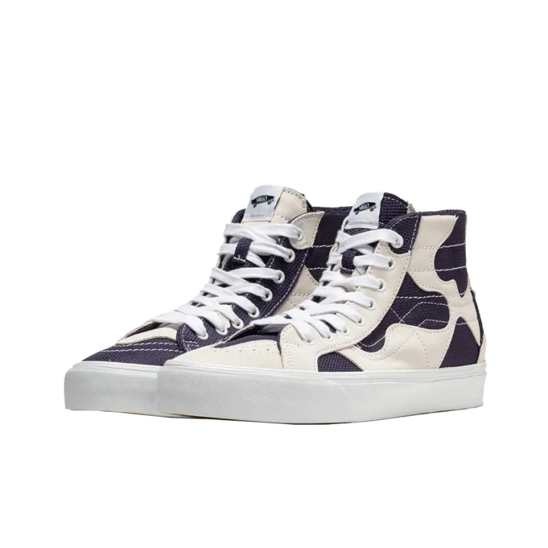 Sk8 Vans Hi Wp VR3 Lx 'Patchwork White Navy'-2