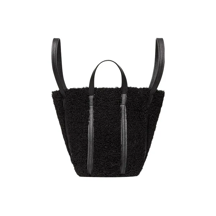 Balenciaga Everyday Cow Leather Portable Crossbody Bag Shoulder Bag Women's Black-2