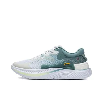 LiNing Spark Lite Anti Slip And Wear Resistant Breathable Low Top Sports Casual Shoes Men's White Green