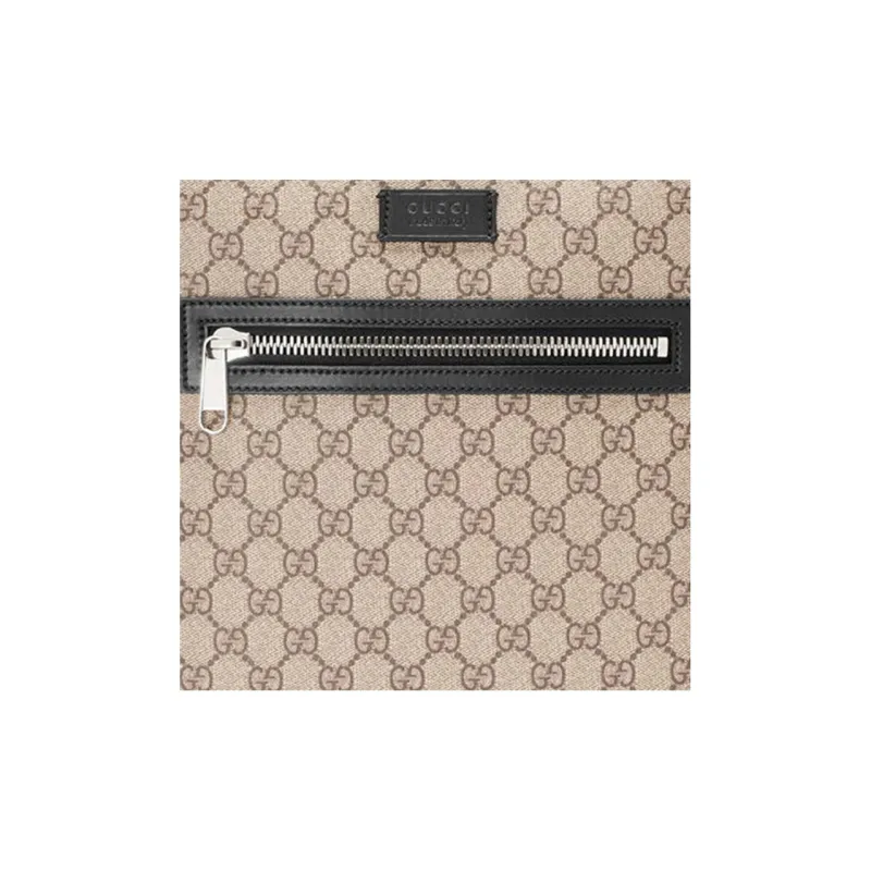 GUCCI Canvas With Leather Messenger Bag, Crossbody Bag, Shoulder Bag Men's-3