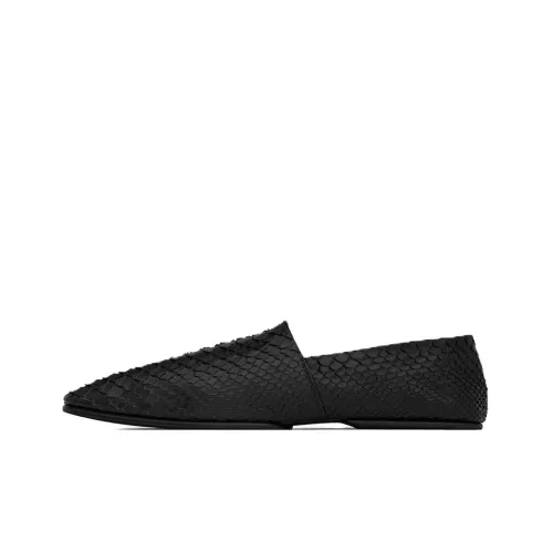 SAINT LAURENT Python Men's Casual Shoes Men Low-Top Black